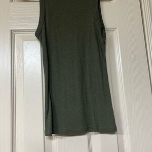 a new day Dark Green Tank Top